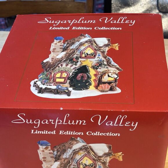 Sugarplum Valley Ceramic Light-Up House 2002 Stable O' Well In Original Box RTF - Picture 11 of 16